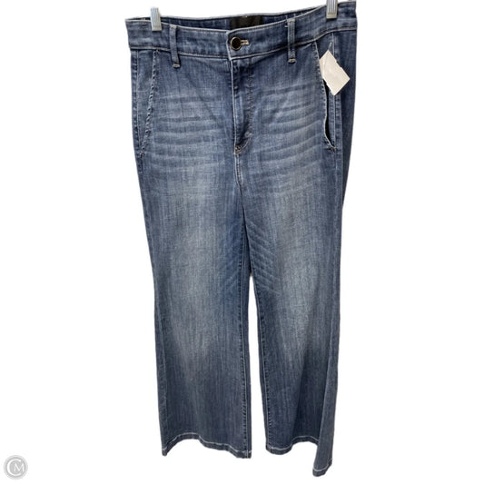 Jeans Wide Leg By White House Black Market In Blue Denim, Size: 4