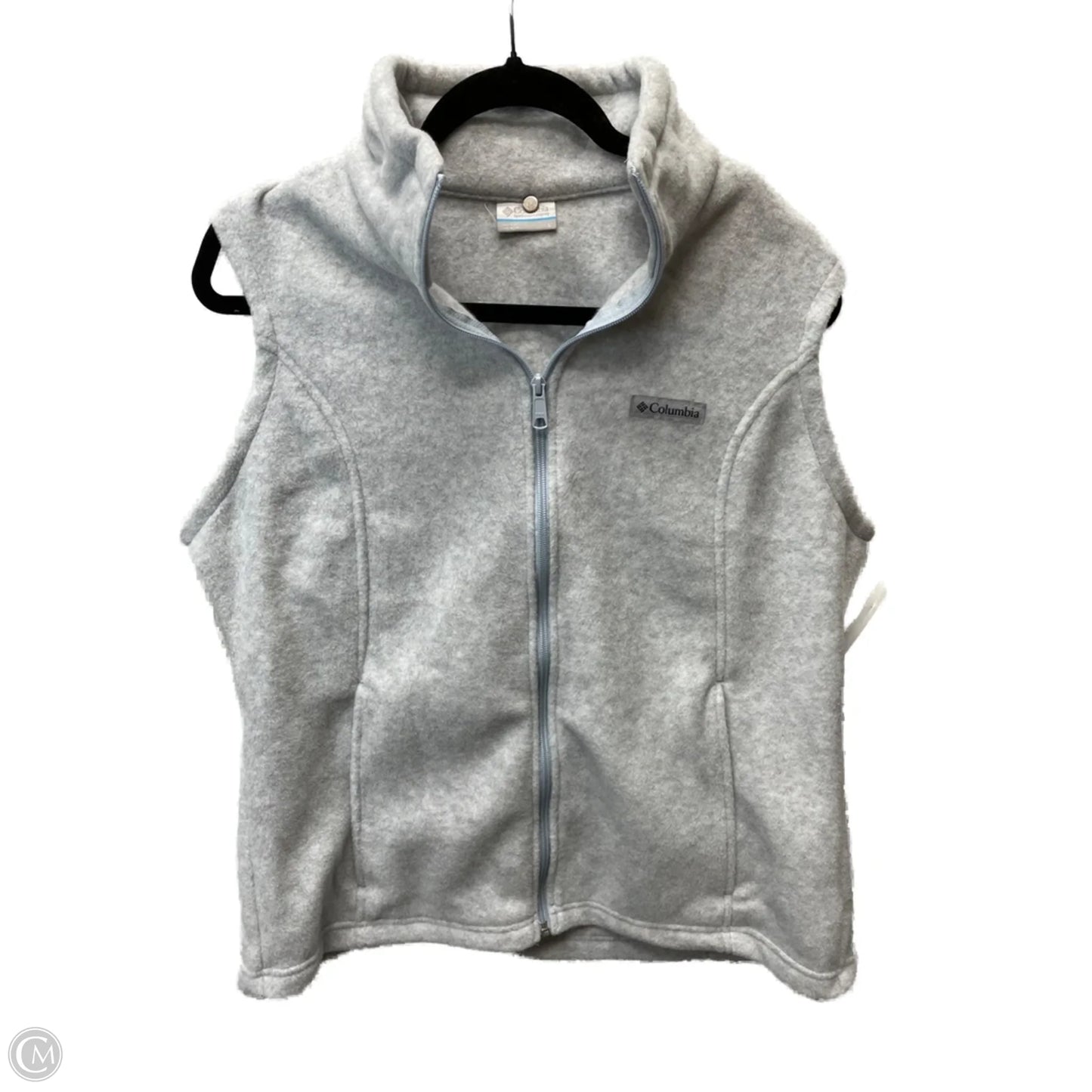 Vest Fleece By Columbia In Grey & White, Size: L