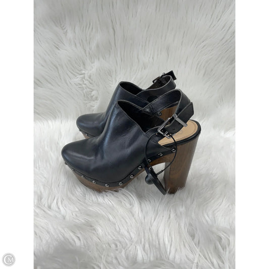 Shoes Heels Block By Gianni Bini In Black & Brown, Size: 8.5