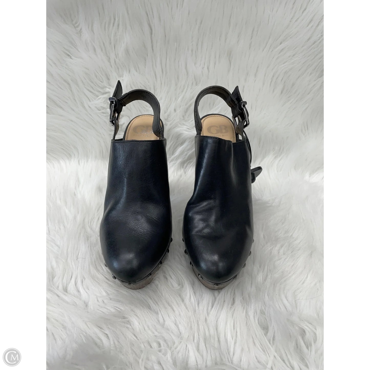 Shoes Heels Block By Gianni Bini In Black & Brown, Size: 8.5