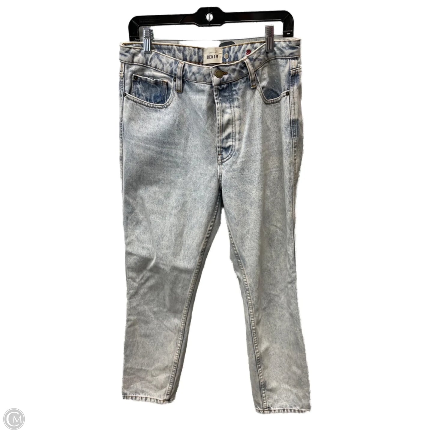 Jeans Straight By sezane In Blue Denim, Size: 14