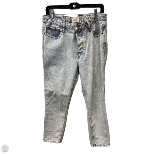 Jeans Straight By sezane In Blue Denim, Size: 14