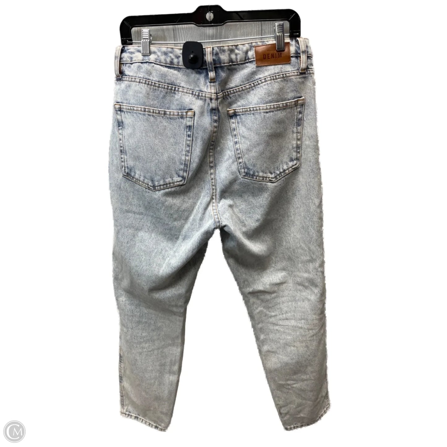 Jeans Straight By sezane In Blue Denim, Size: 14