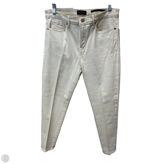 Jeans Skinny By Banana Republic In Cream, Size: 10