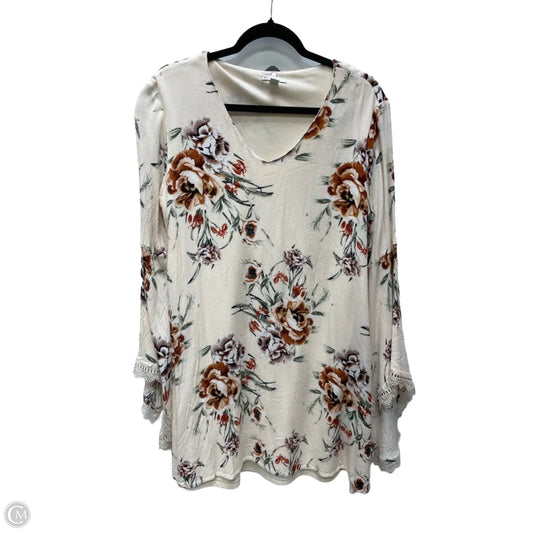 Dress Casual Short By Cato In Floral Print, Size: L