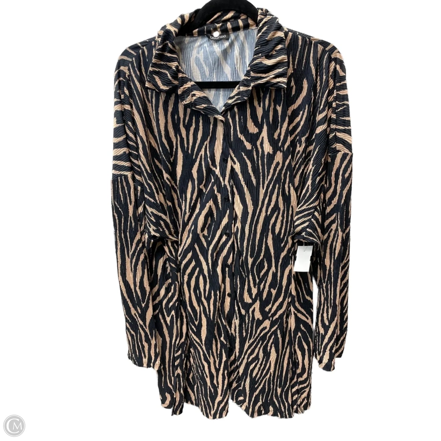 Dress Casual Short By Boohoo Boutique In Black & Brown, Size: M