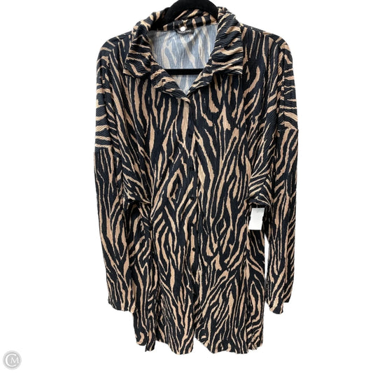 Dress Casual Short By Boohoo Boutique In Black & Brown, Size: M