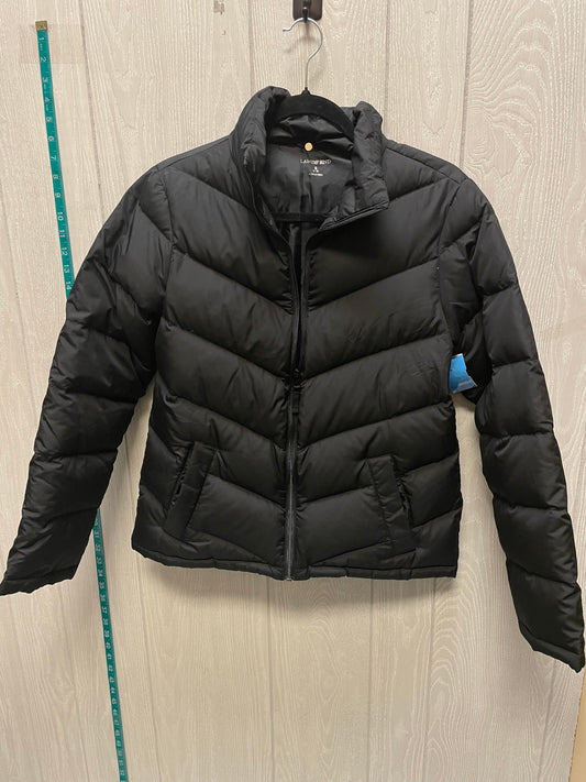 Coat Puffer & Quilted By Lands End In Black, Size: S