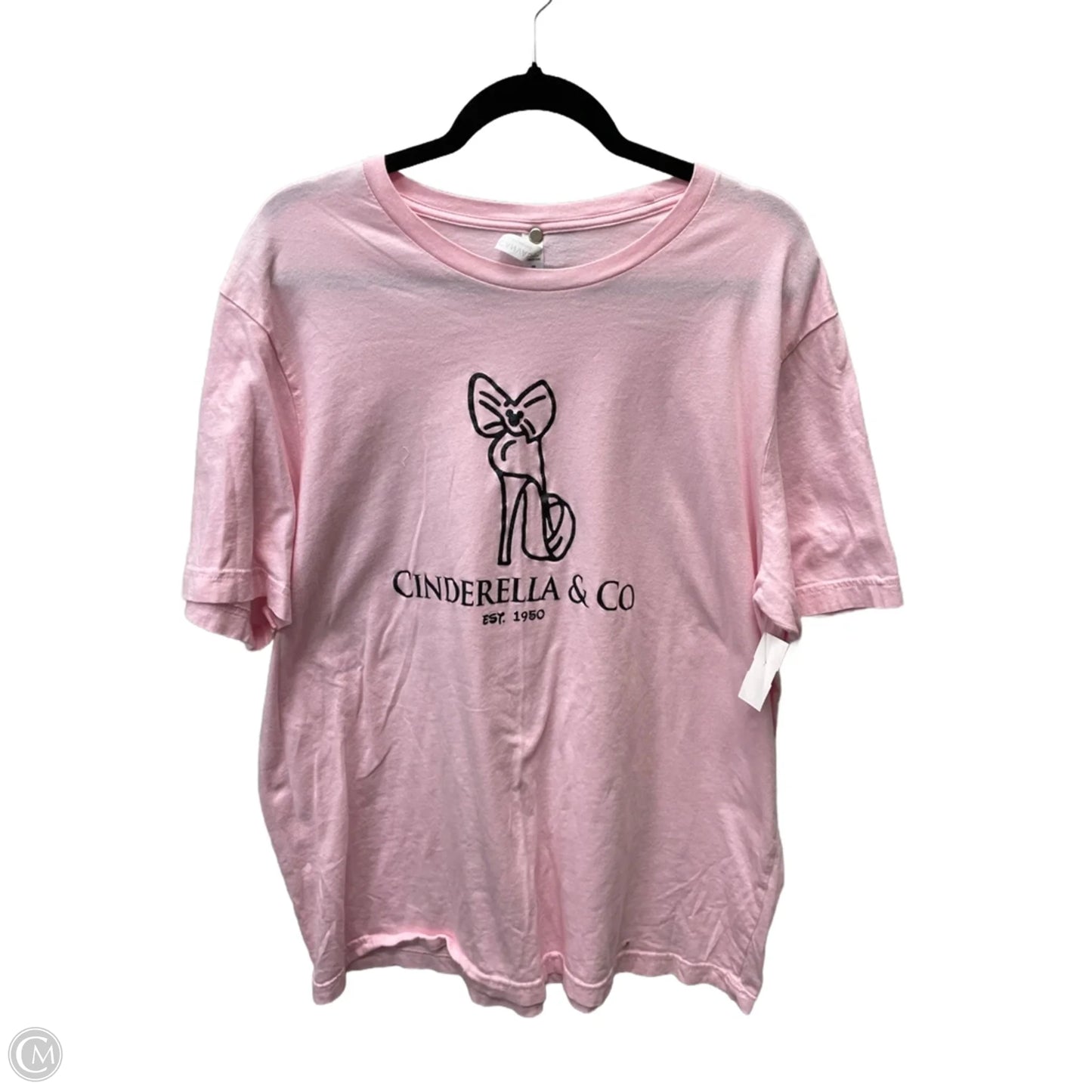 Top Short Sleeve By Bella + Canvas In Pink, Size: 2x