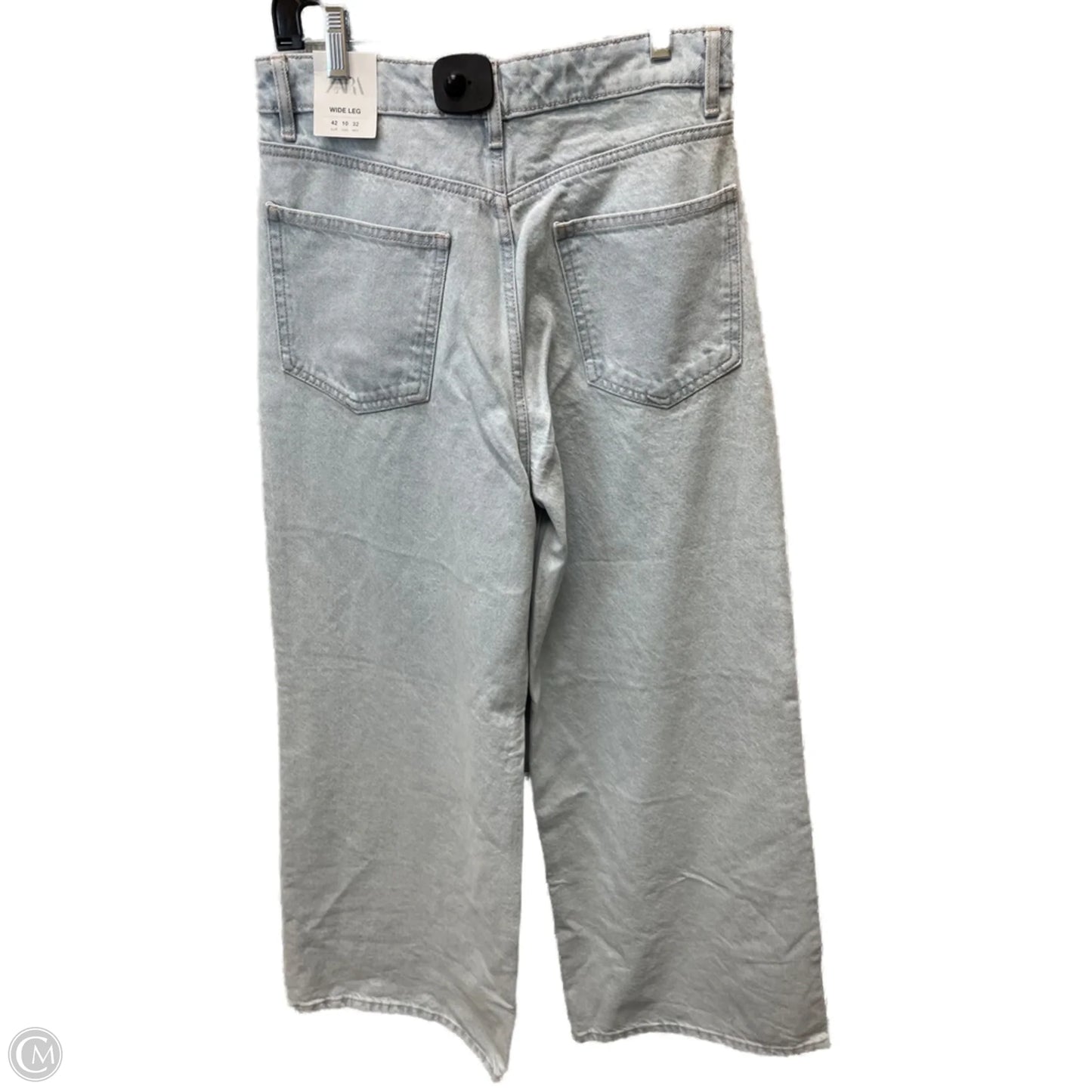 Jeans Flared By Zara In Blue Denim, Size: 10