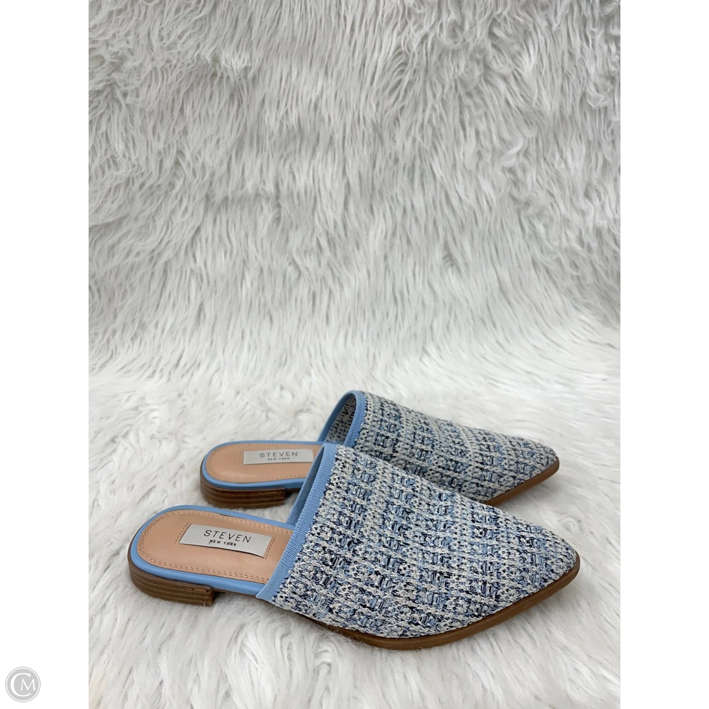 Shoes Flats By steven -  In Blue & Cream, Size: 6.5