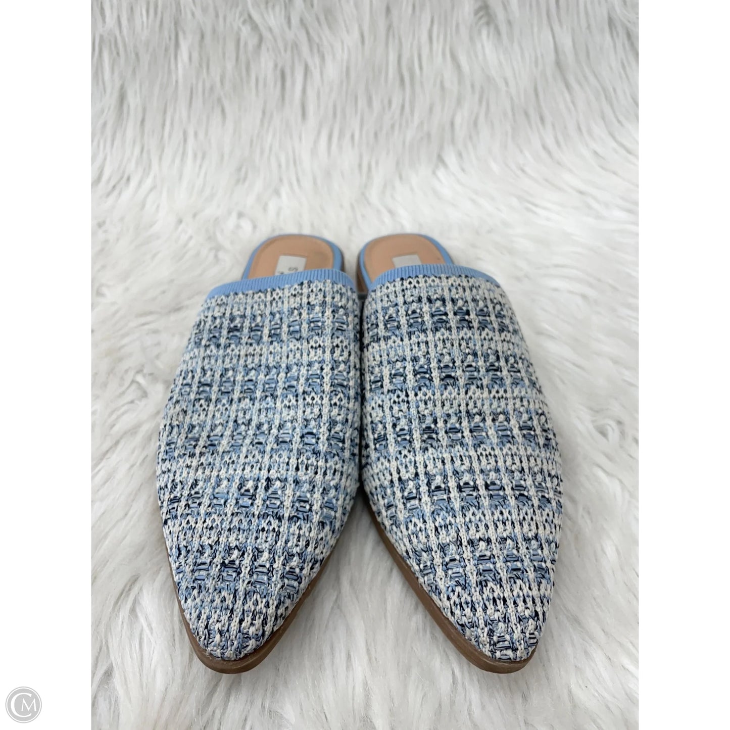 Shoes Flats By steven -  In Blue & Cream, Size: 6.5