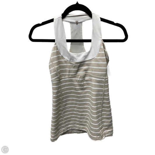 Athletic Tank Top By Lululemon In Striped Pattern, Size: S