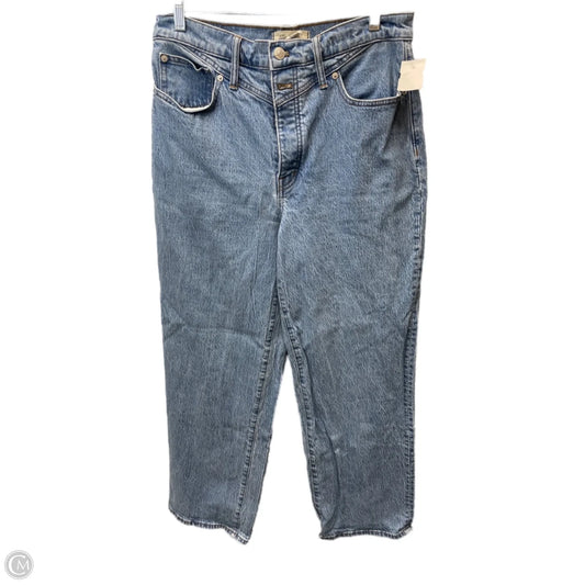 Jeans Wide Leg By Madewell In Blue Denim, Size: 10
