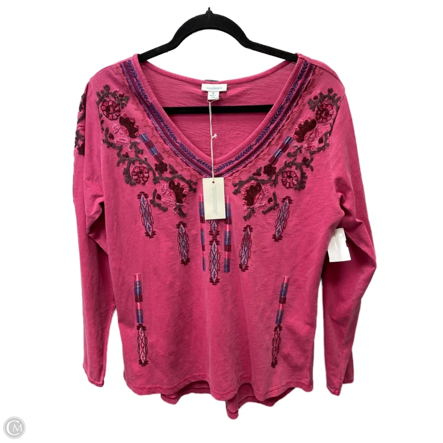 Top Long Sleeve By Sundance In Pink, Size: M