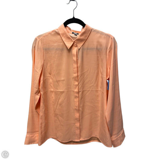 Blouse Long Sleeve By Express In Peach, Size: M