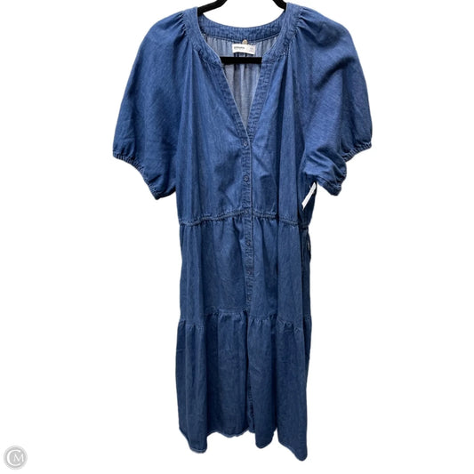 Dress Casual Maxi By Sonoma In Blue Denim, Size: 1x