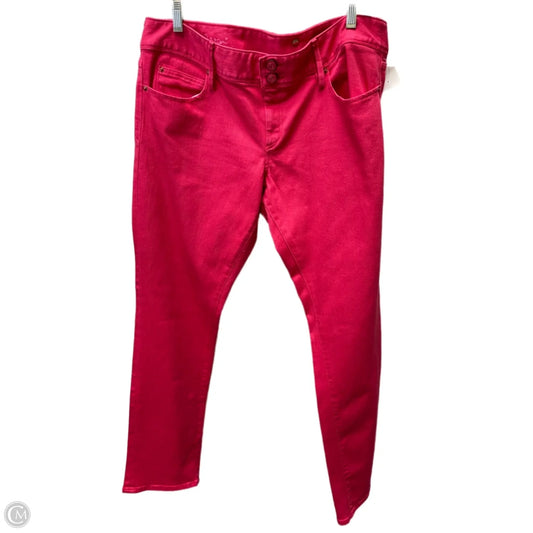 Jeans Designer By Lilly Pulitzer In Pink Denim, Size: 14