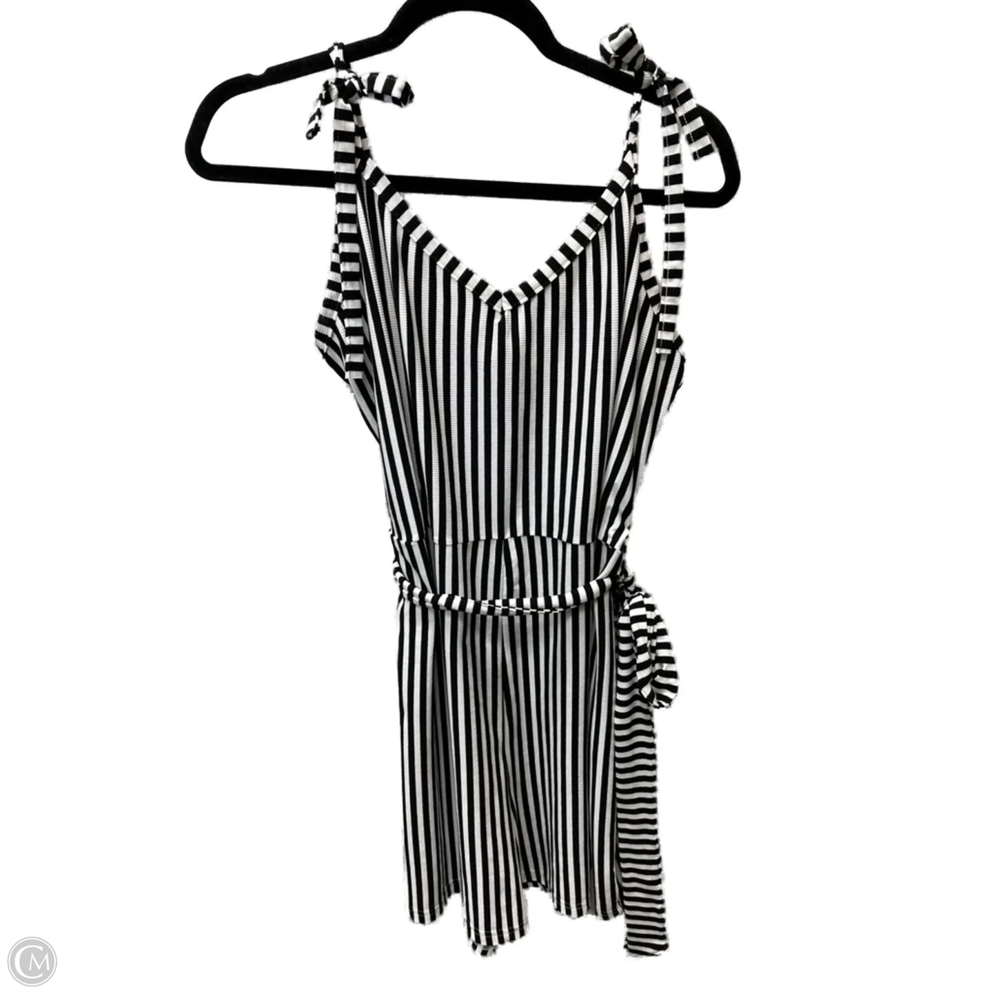 Romper By Fashion Nova In Striped Pattern, Size: 1x