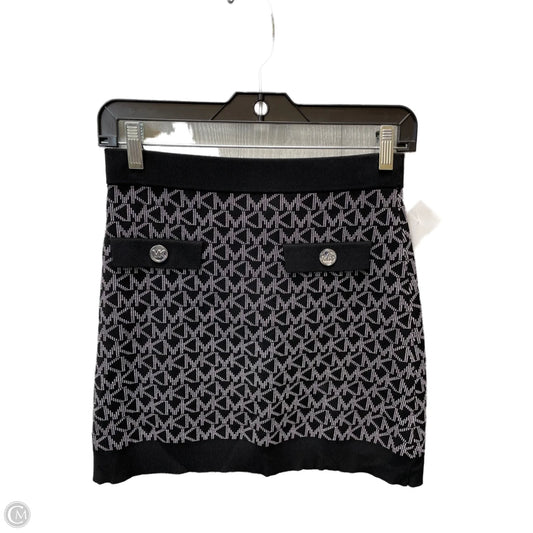 Skirt Mini & Short By Michael By Michael Kors In Black & Grey, Size: 0