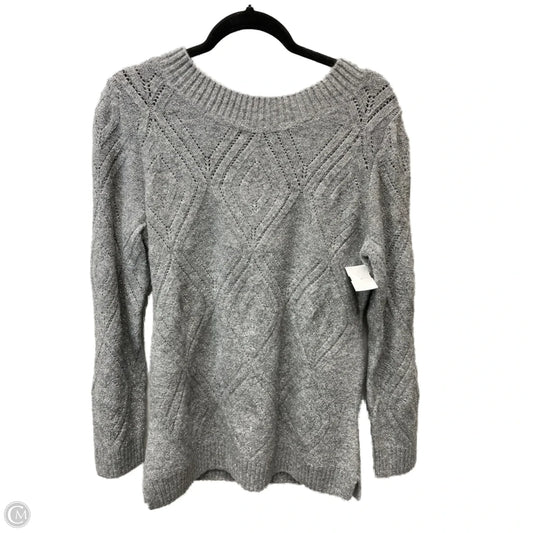 Sweater By Talbots In Grey & Silver, Size: M