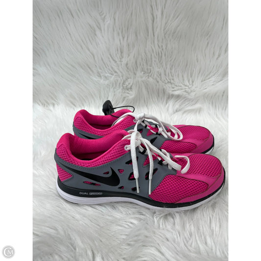 Shoes Athletic By Nike In Grey & Pink, Size: 7.5