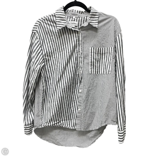 Top Long Sleeve By Pistola In Striped Pattern, Size: S