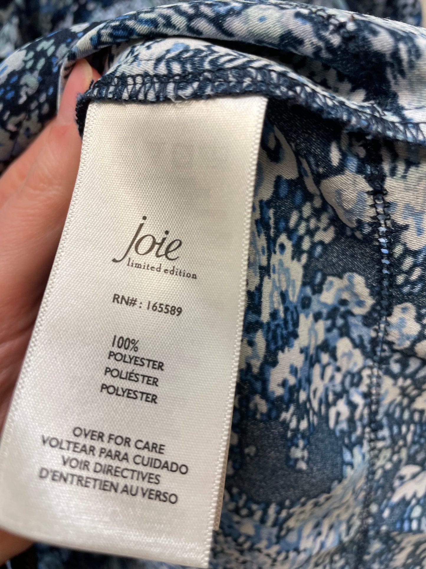 Top Long Sleeve By Joie In Blue, Size: S