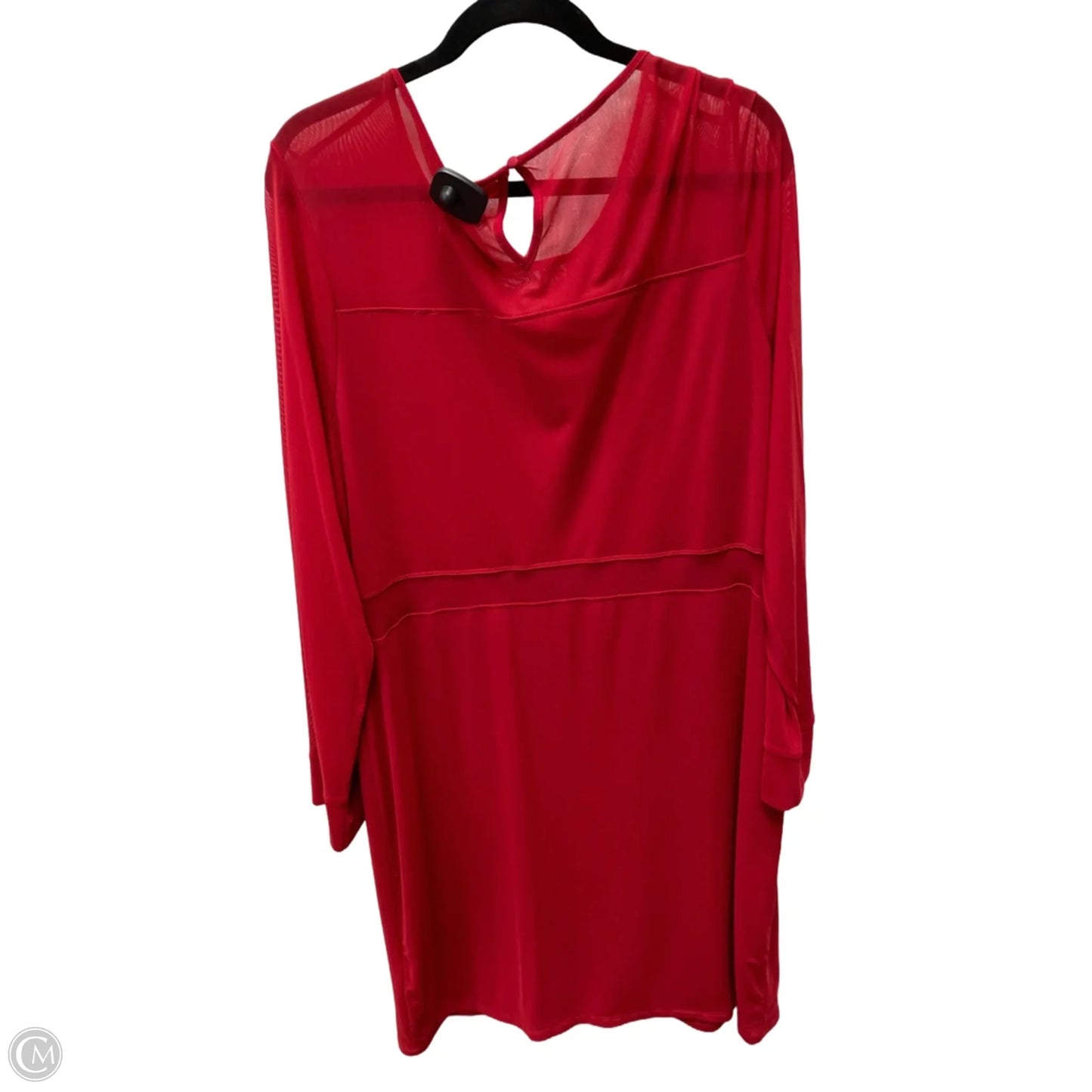 Dress Casual Short By Clothes Mentor In Red, Size: 3x