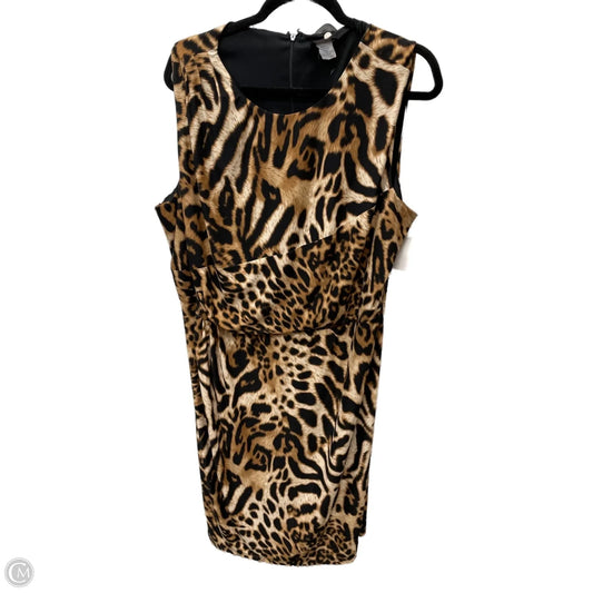 Dress Casual Midi By Msk In Animal Print, Size: 3x