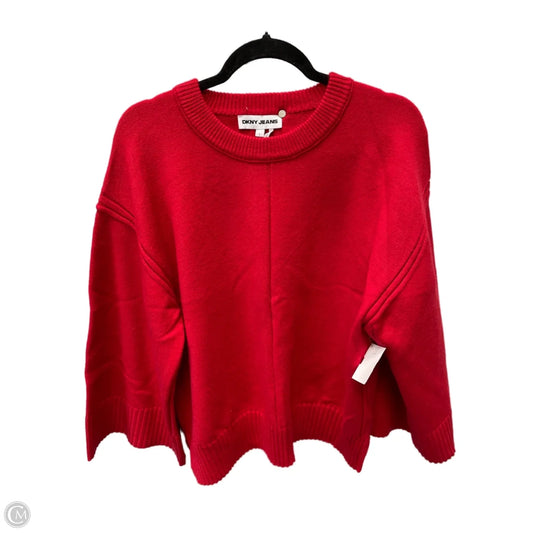 Sweater By Dkny In Red, Size: L