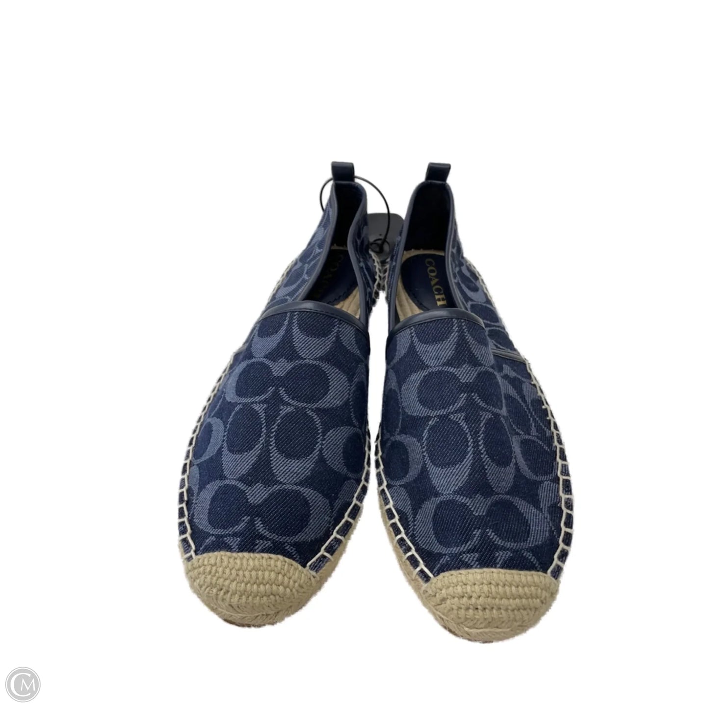 Shoes Designer By Coach In Blue & Tan, Size: 10