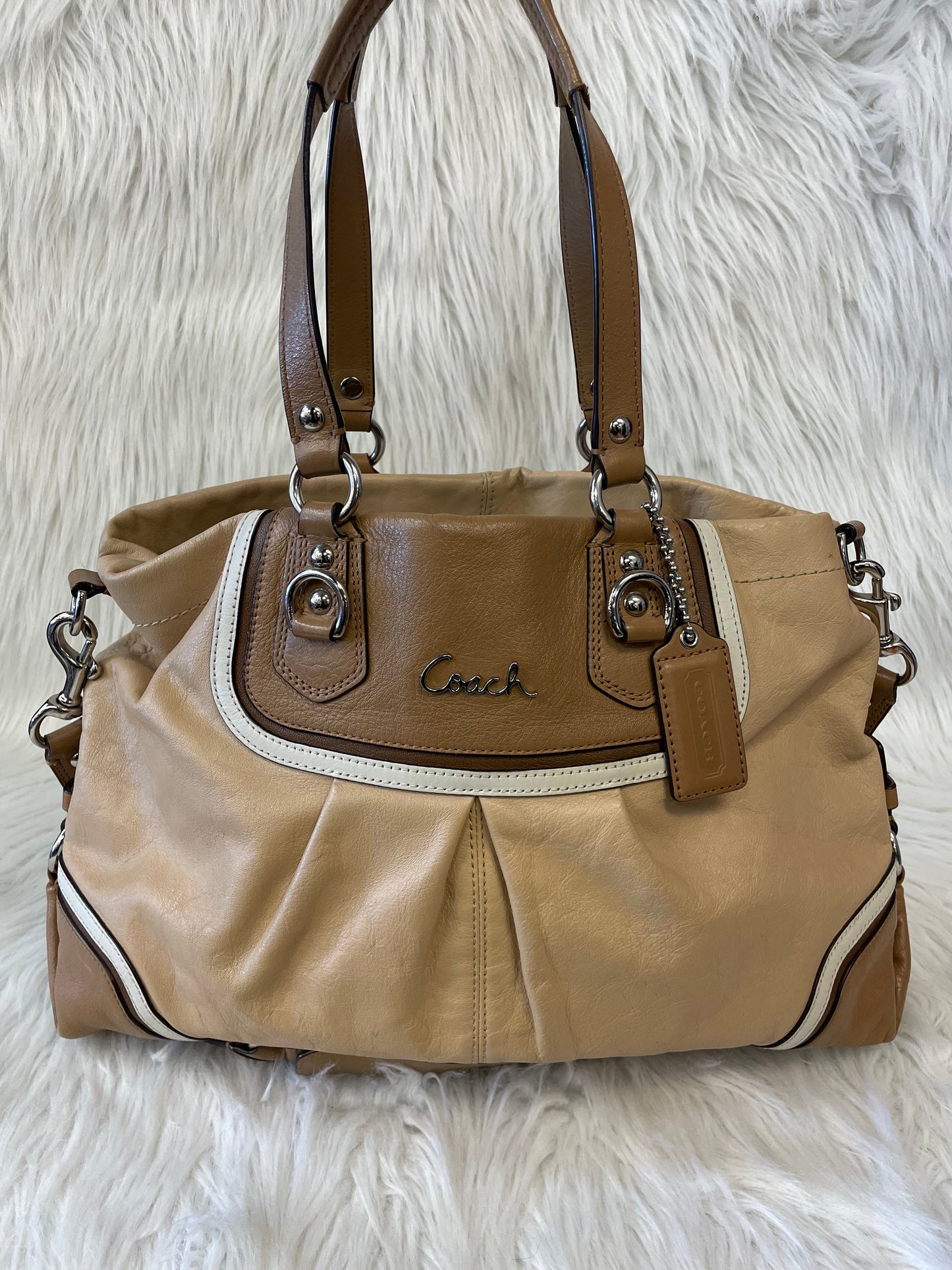 Handbag Designer By Coach, Size: Large