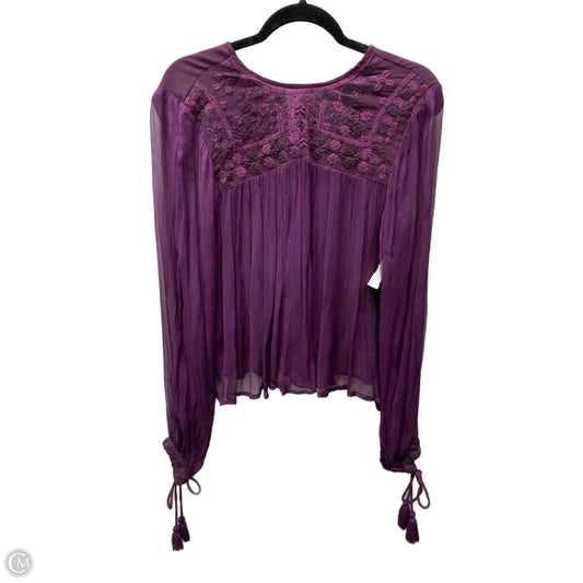 Top Long Sleeve By Free People In Purple, Size: S