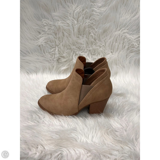 Boots Ankle Heels By City Classified In Taupe, Size: 6.5