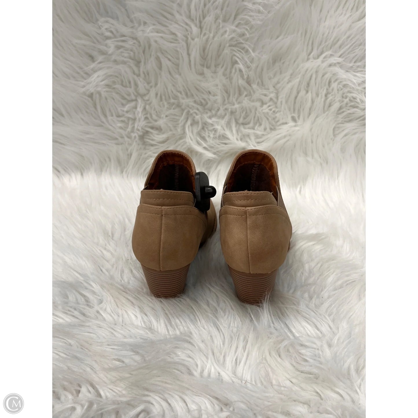 Boots Ankle Heels By City Classified In Taupe, Size: 6.5
