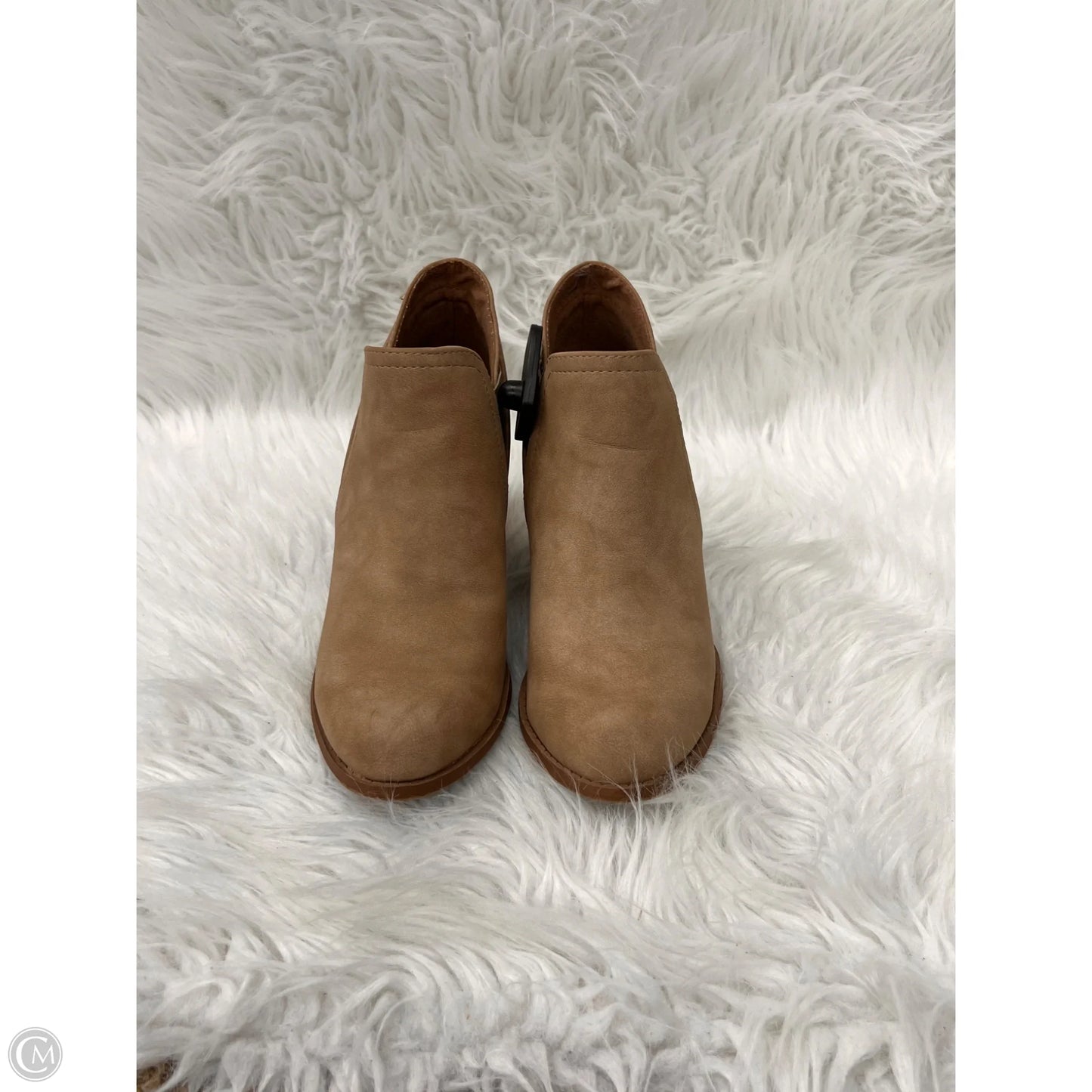 Boots Ankle Heels By City Classified In Taupe, Size: 6.5
