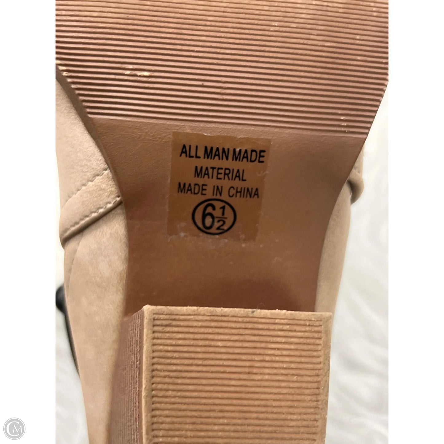 Boots Ankle Heels By City Classified In Taupe, Size: 6.5