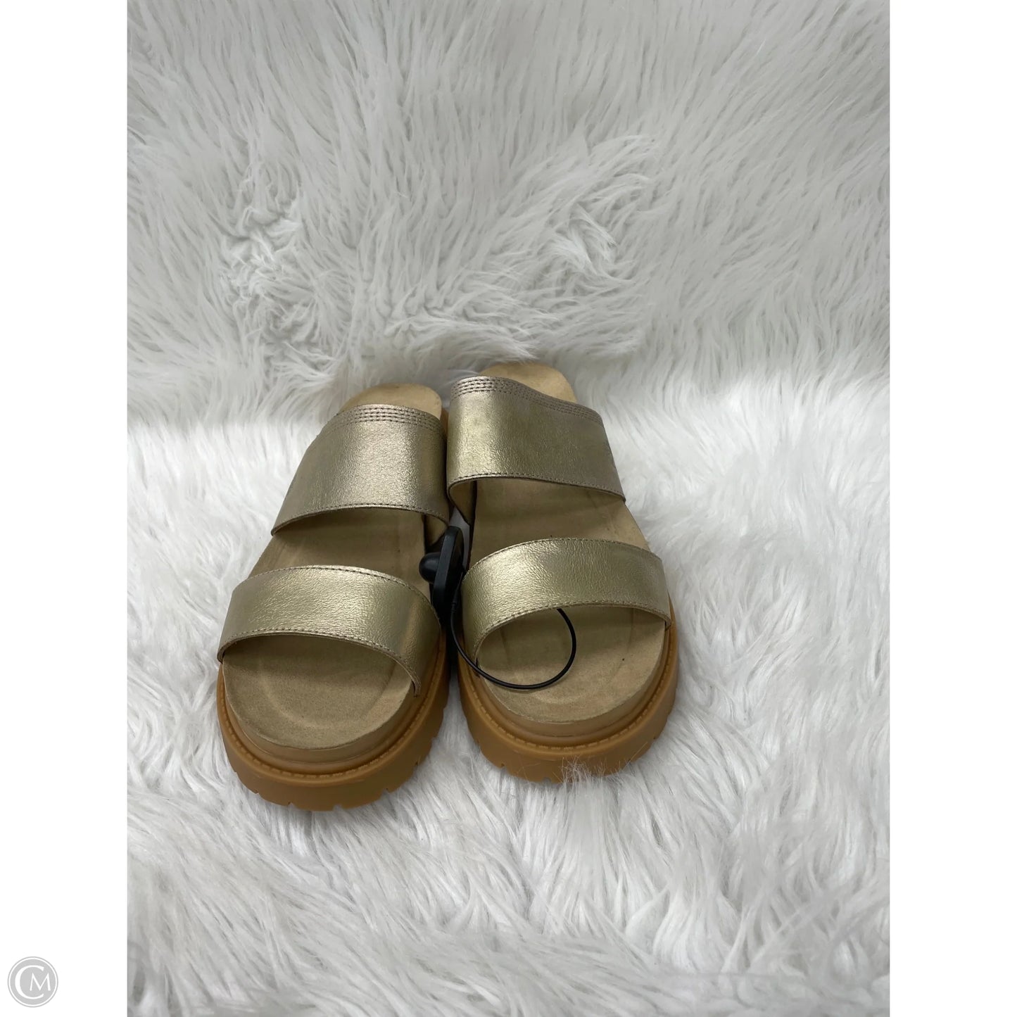 Sandals Flats By Timberland In Gold & Tan, Size: 10