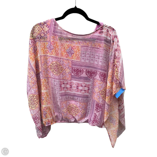 Top Short Sleeve By Chicos In Pink, Size: S