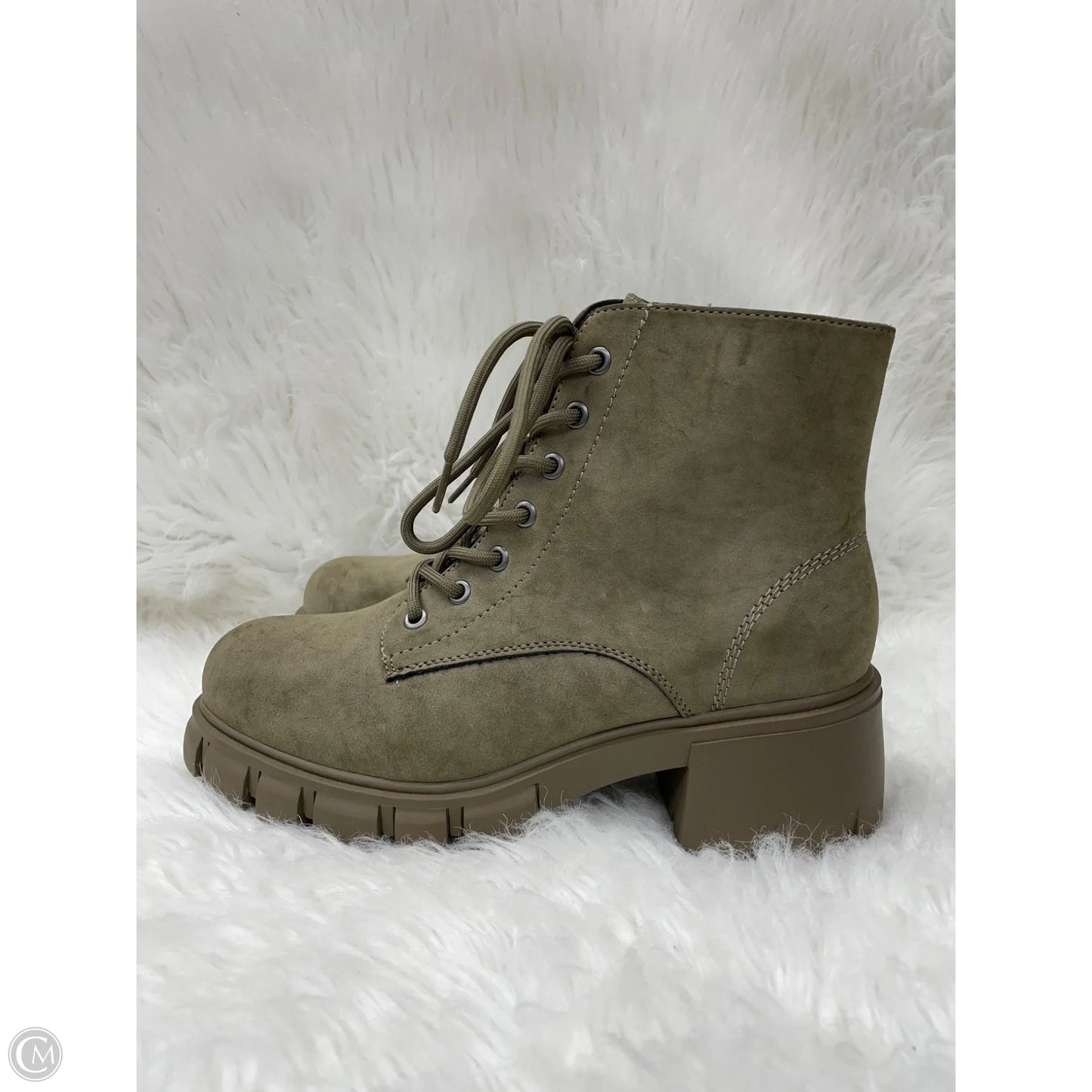 Boots Combat By Mia In Green, Size: 9