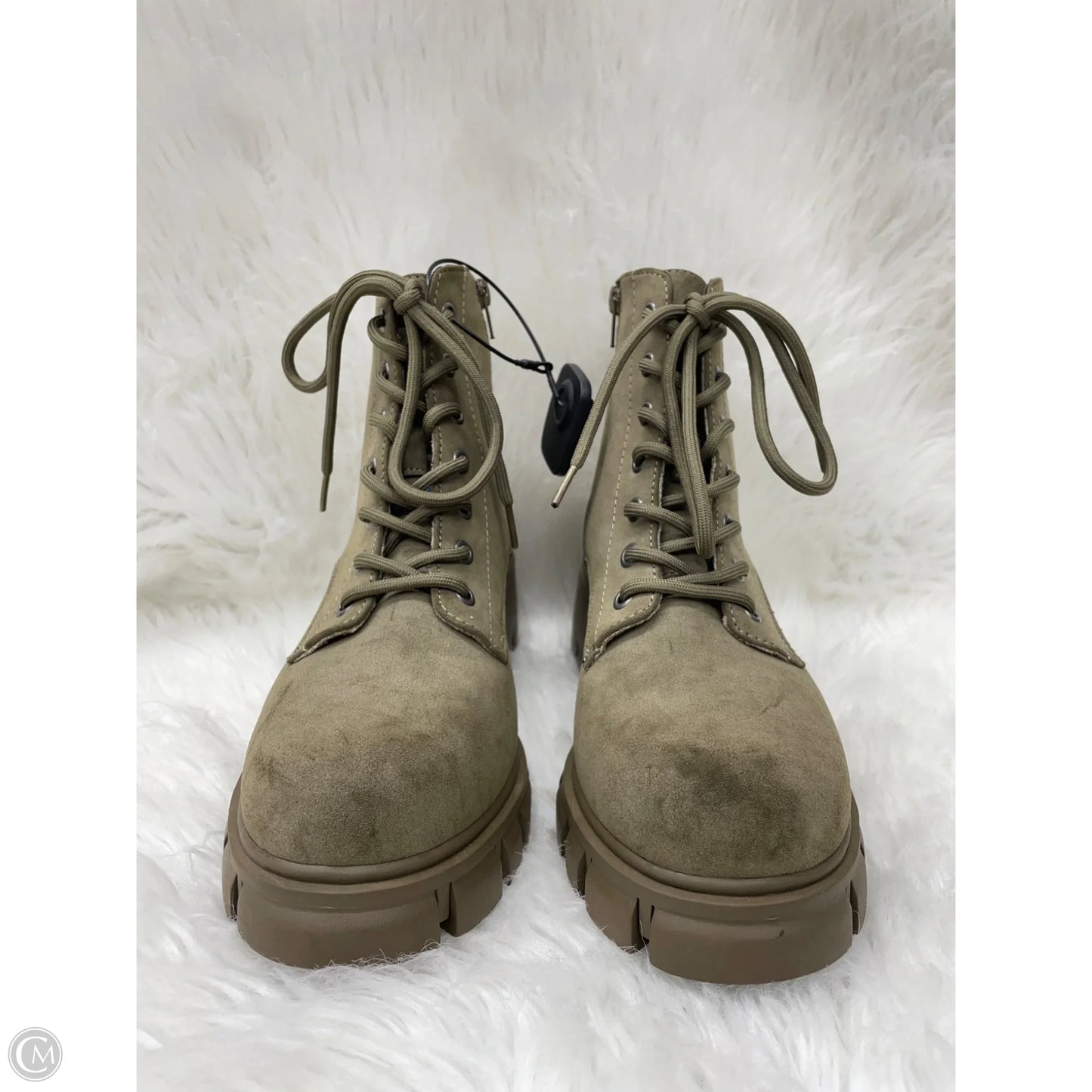 Boots Combat By Mia In Green, Size: 9