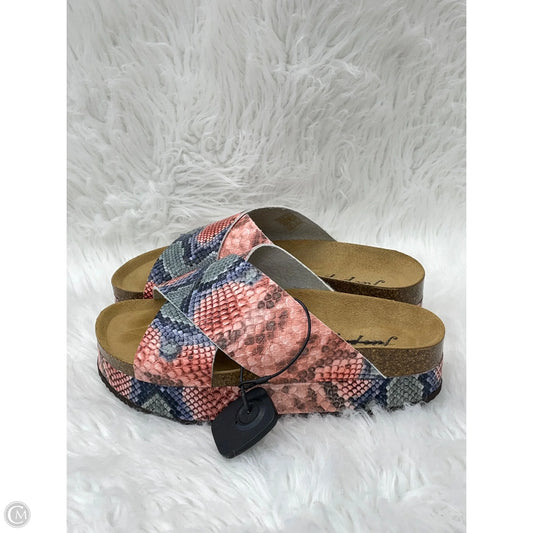 Sandals Heels Platform By Free People In Multi-colored, Size: 8