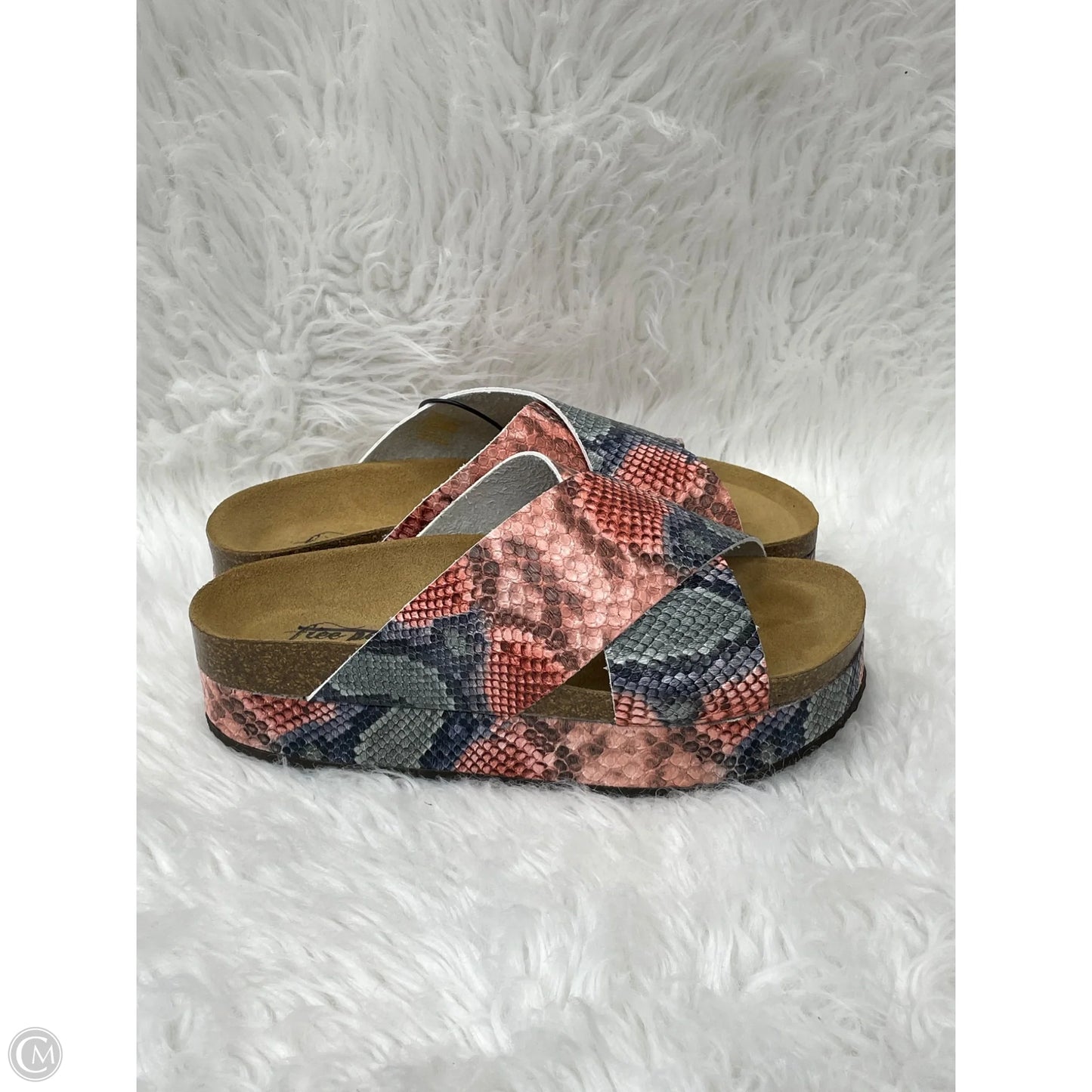 Sandals Heels Platform By Free People In Multi-colored, Size: 8