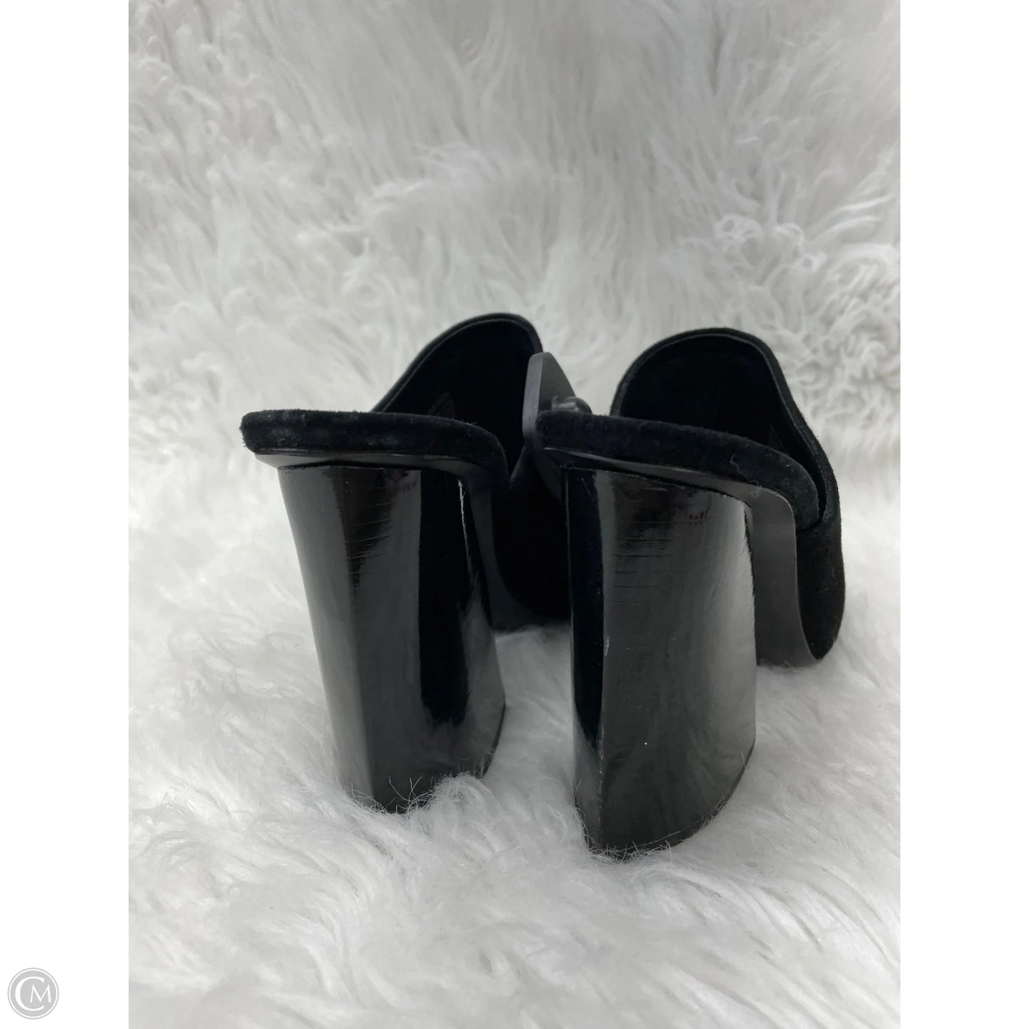 Shoes Heels Block By Mercedes Castillo -  In Black, Size: 9.5