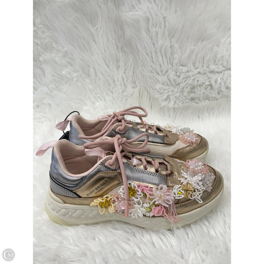 Shoes Sneakers By Kurt Geiger London In Pink & White, Size: 8.5