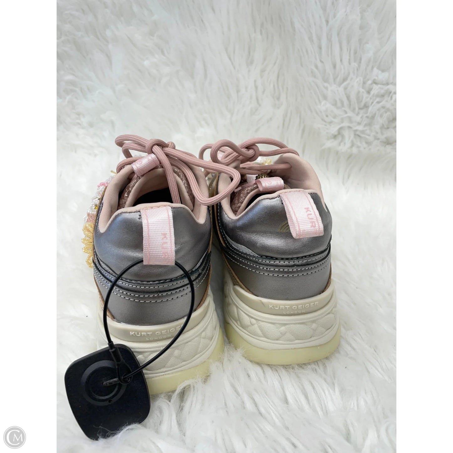 Shoes Sneakers By Kurt Geiger London In Pink & White, Size: 8.5