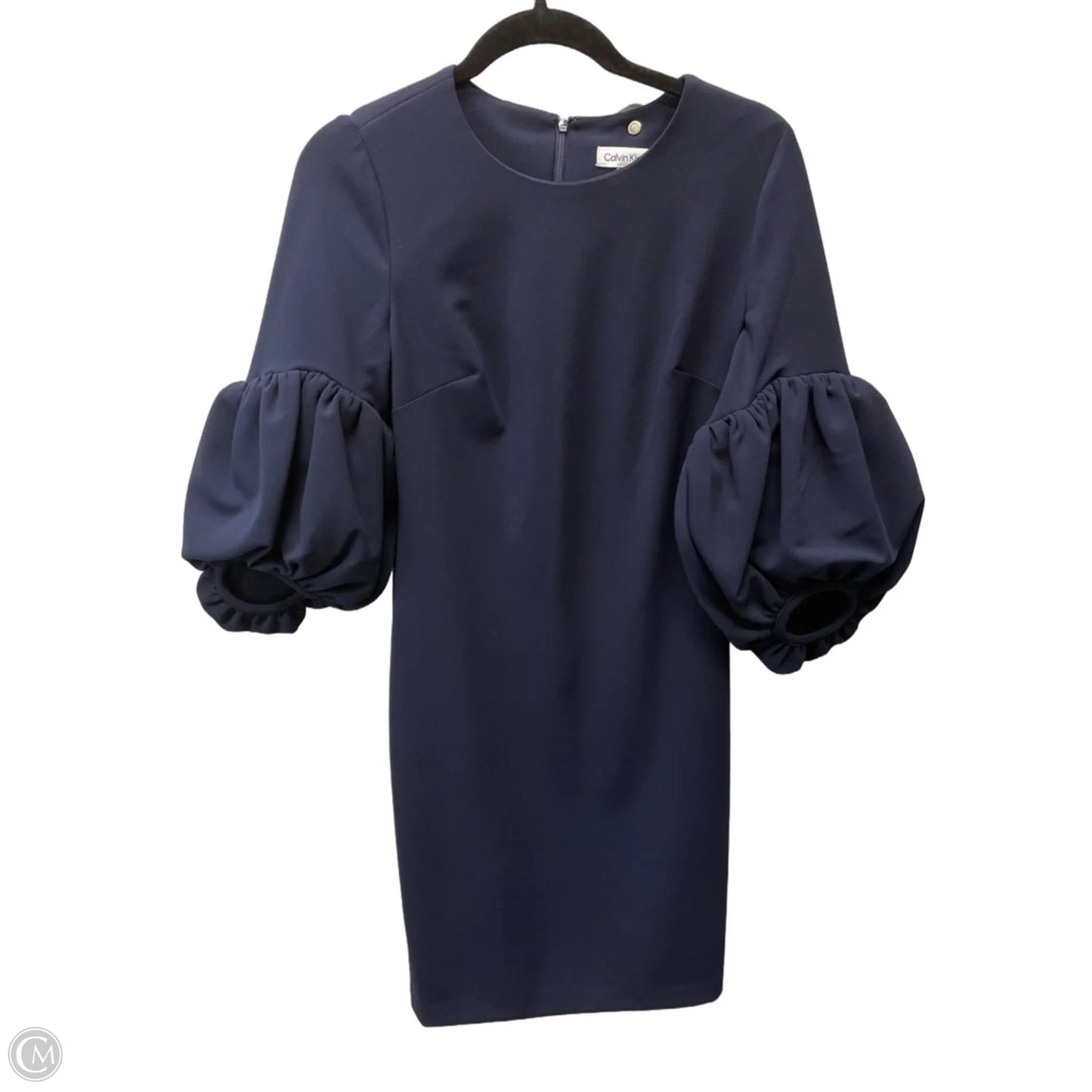 Dress Work By Calvin Klein In Navy, Size: S