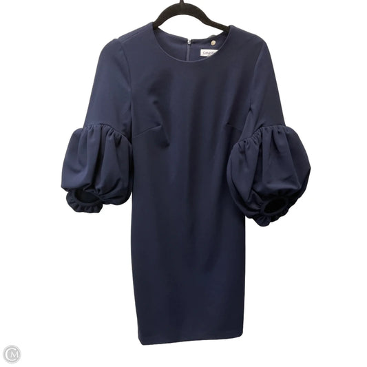 Dress Work By Calvin Klein In Navy, Size: S