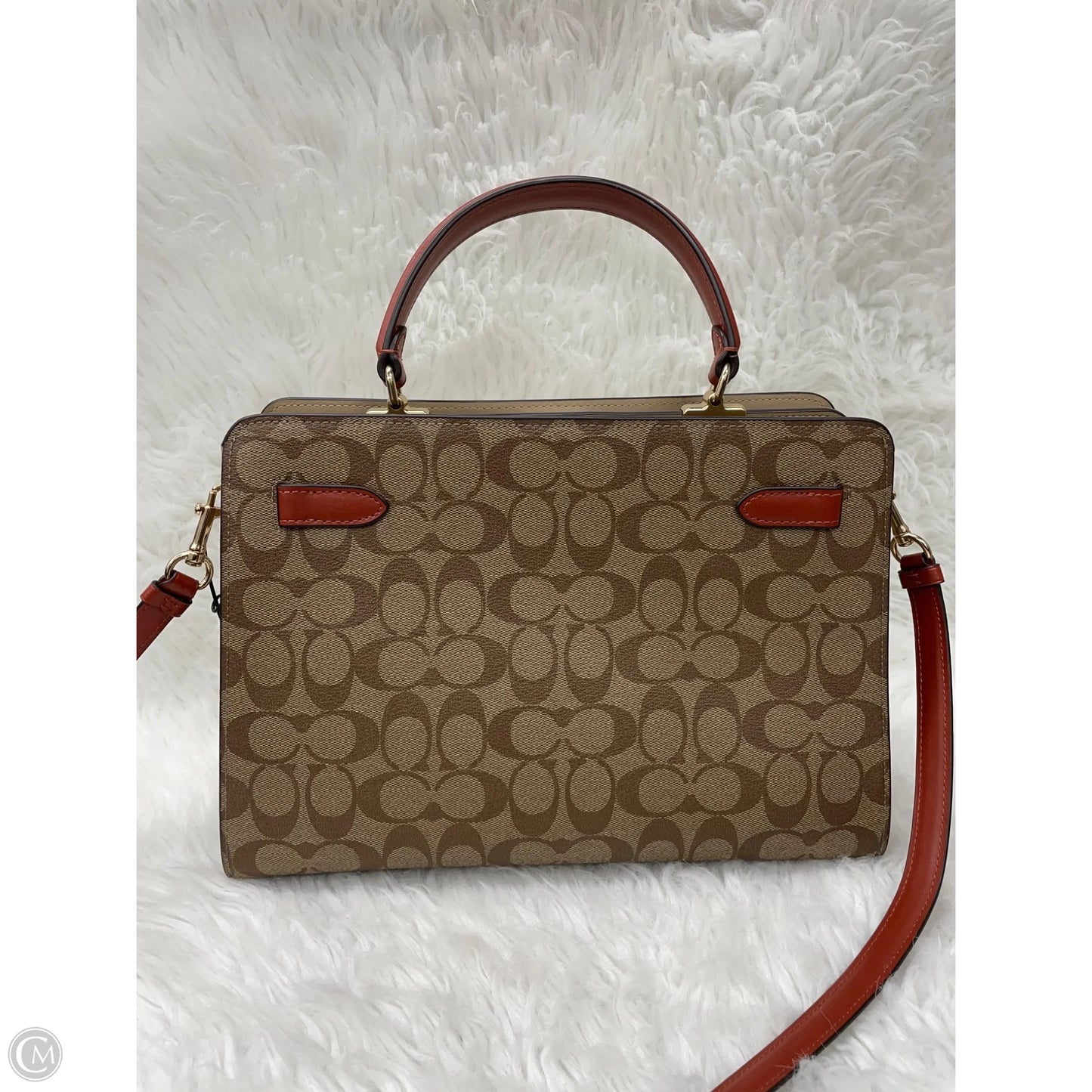 Handbag Designer By Coach, Size: Large